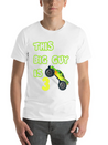 Monster Truck Birthday 3 Year Old Gift Lightweight Cotton T-Shirt – Daily Comfort Graphic Shirt