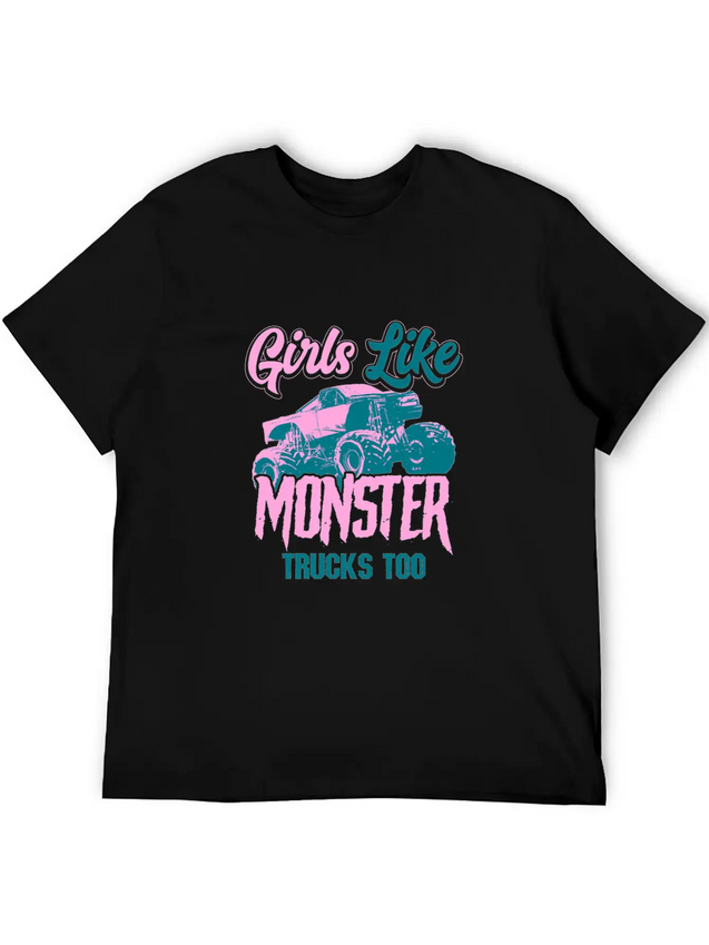 Monster Truck Lightweight Cotton T-Shirt – Daily Comfort Graphic Shirt
