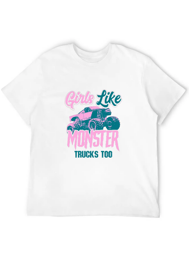 Monster Truck Lightweight Cotton T-Shirt – Daily Comfort Graphic Shirt