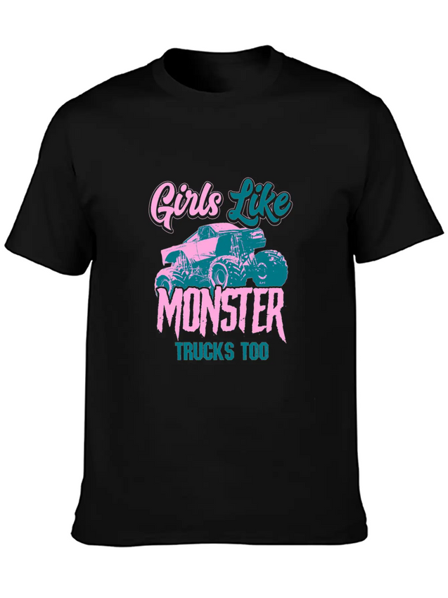 Monster Truck Lightweight Cotton T-Shirt – Daily Comfort Graphic Shirt