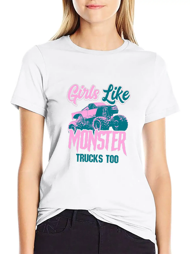 Monster Truck Lightweight Cotton T-Shirt – Daily Comfort Graphic Shirt