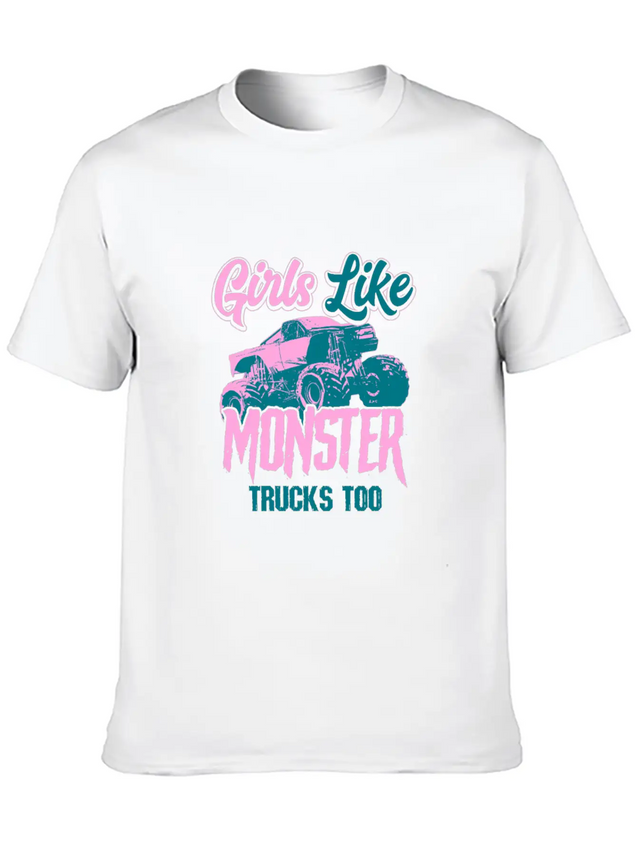 Monster Truck Lightweight Cotton T-Shirt – Daily Comfort Graphic Shirt