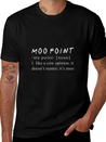 Moo Point Definition Funny Moo Point Lightweight Cotton T-Shirt – Daily Comfort Graphic Shirt