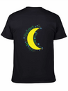 Moon Flowers Infinite Night Sky Lightweight Cotton T-Shirt – Daily Comfort Graphic Shirt