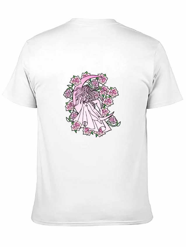 Moon Goddess Lightweight Cotton T-Shirt – Daily Comfort Graphic Shirt