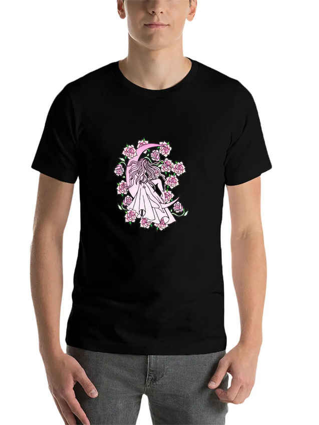 Moon Goddess Lightweight Cotton T-Shirt – Daily Comfort Graphic Shirt