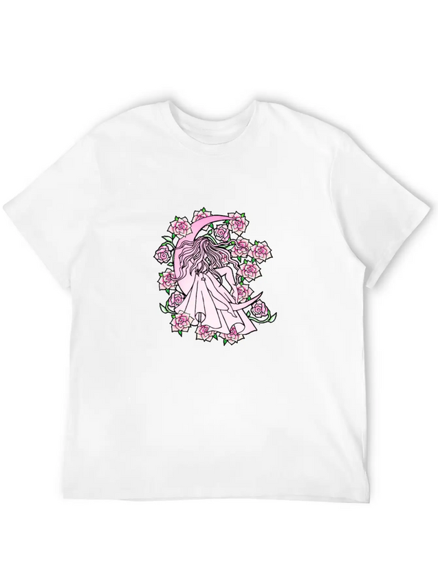 Moon Goddess Lightweight Cotton T-Shirt – Daily Comfort Graphic Shirt