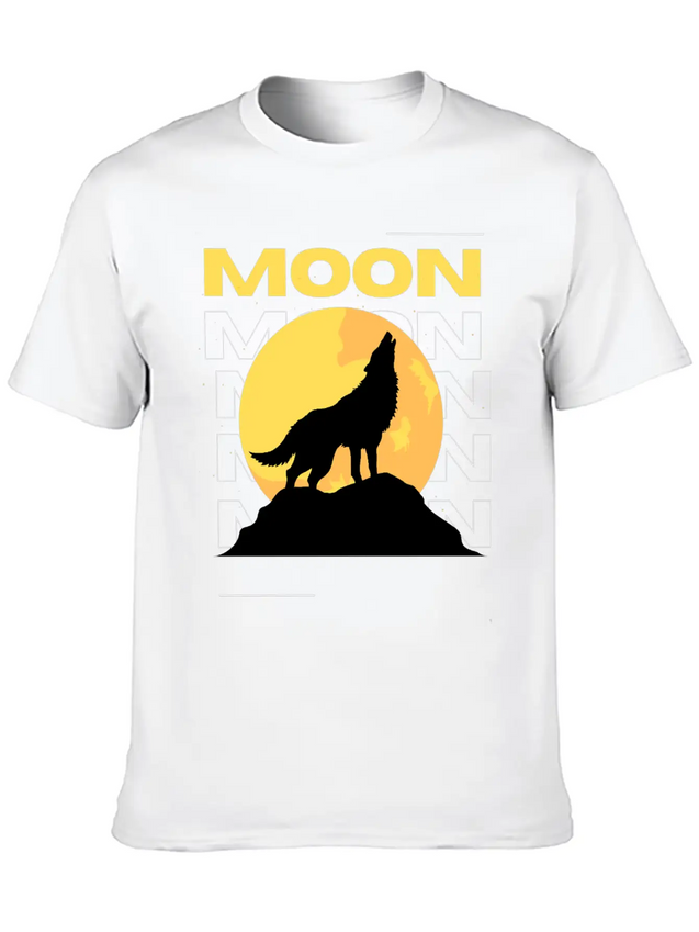 Moon Lightweight Cotton T-Shirt – Daily Comfort Graphic Shirt