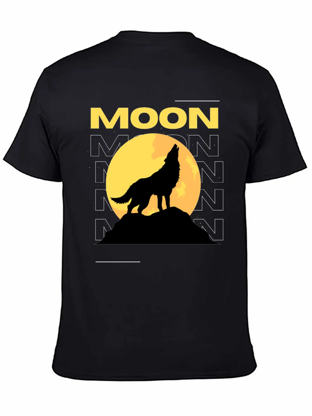 Moon Lightweight Cotton T-Shirt – Daily Comfort Graphic Shirt