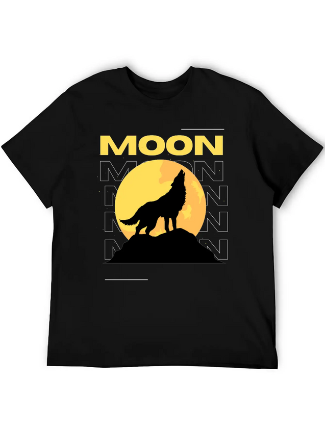 Moon Lightweight Cotton T-Shirt – Daily Comfort Graphic Shirt