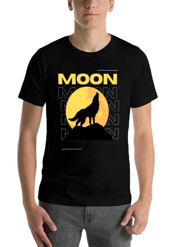 Moon Lightweight Cotton T-Shirt – Daily Comfort Graphic Shirt
