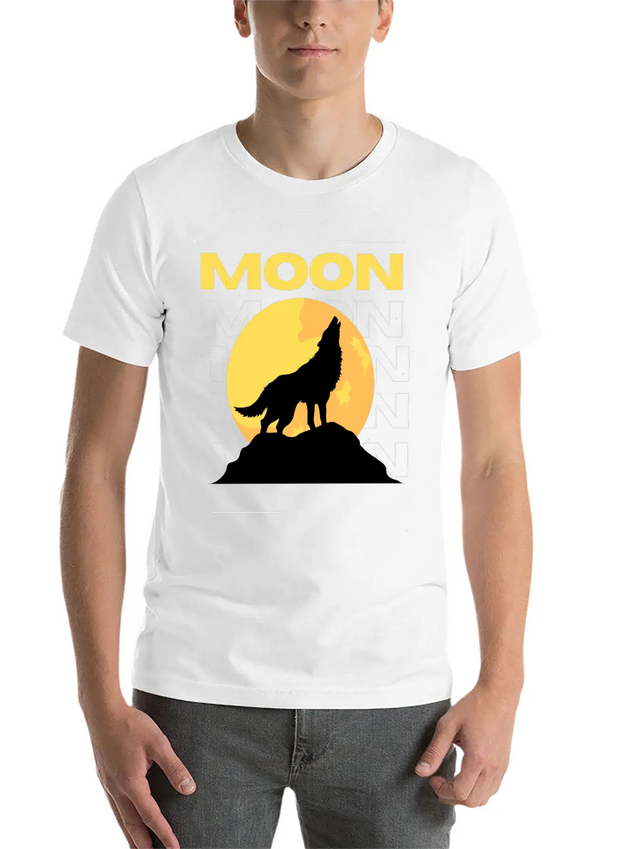 Moon Lightweight Cotton T-Shirt – Daily Comfort Graphic Shirt