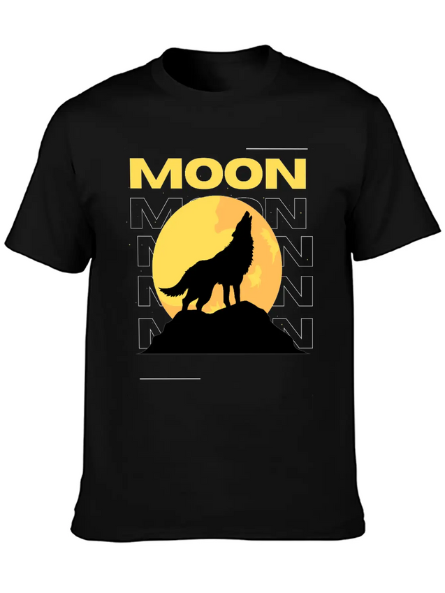 Moon Lightweight Cotton T-Shirt – Daily Comfort Graphic Shirt
