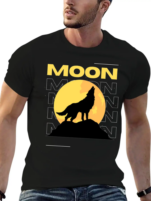 Moon Lightweight Cotton T-Shirt – Daily Comfort Graphic Shirt