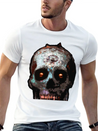 Mosaic Skull Lightweight Cotton T-Shirt – Daily Comfort Graphic Shirt