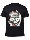 Mosaic Skull Lightweight Cotton T-Shirt – Daily Comfort Graphic Shirt