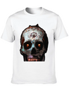 Mosaic Skull Lightweight Cotton T-Shirt – Daily Comfort Graphic Shirt