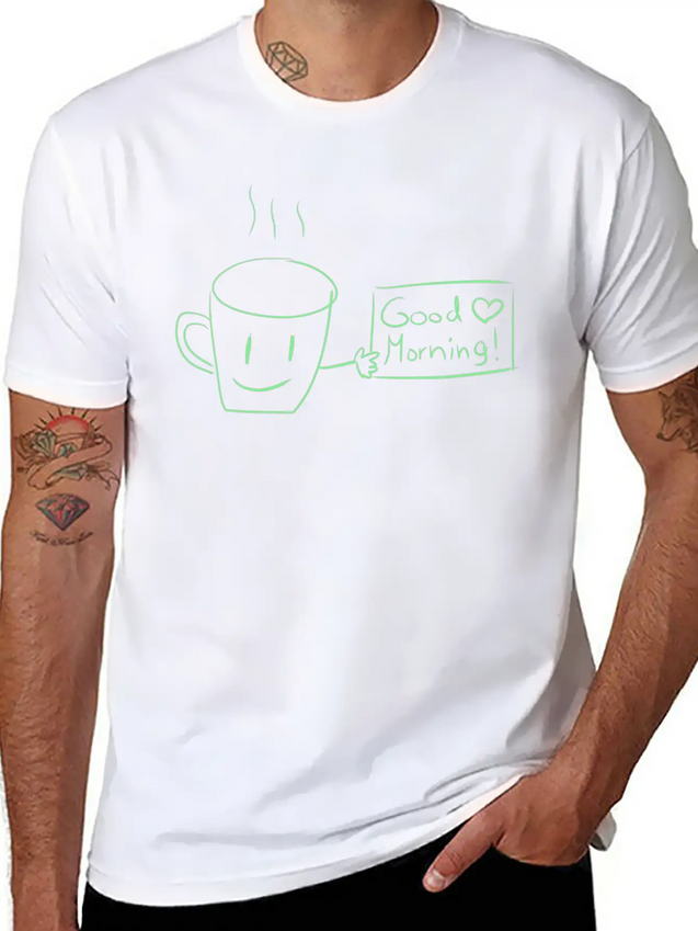 Motivation Good Day Lightweight Cotton T-Shirt – Daily Comfort Graphic Shirt