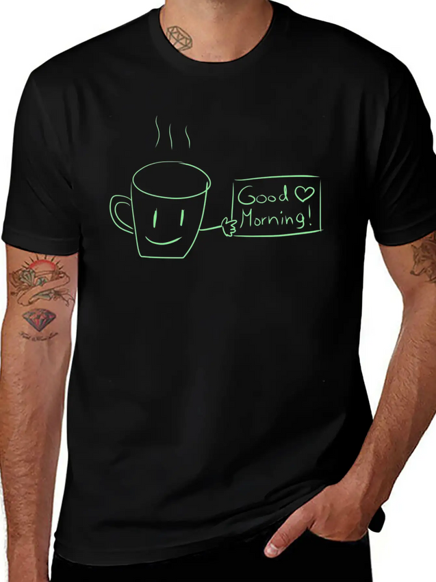 Motivation Good Day Lightweight Cotton T-Shirt – Daily Comfort Graphic Shirt