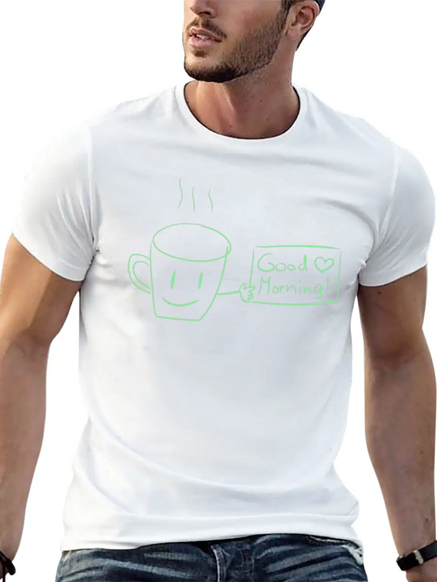 Motivation Good Day Lightweight Cotton T-Shirt – Daily Comfort Graphic Shirt