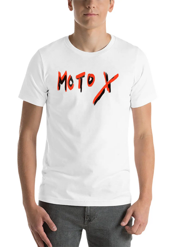 Moto X Writing Lightweight Cotton T-Shirt – Daily Comfort Graphic Shirt