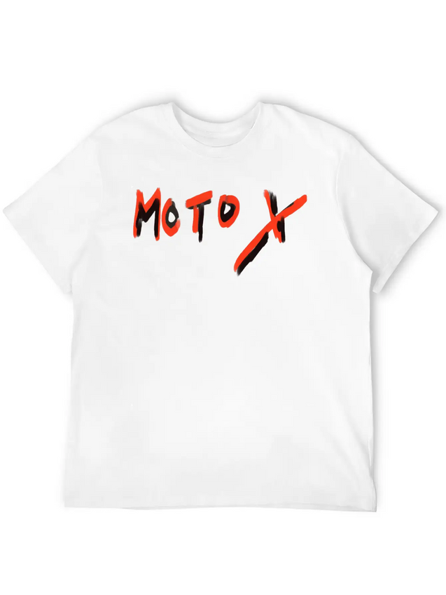Moto X Writing Lightweight Cotton T-Shirt – Daily Comfort Graphic Shirt
