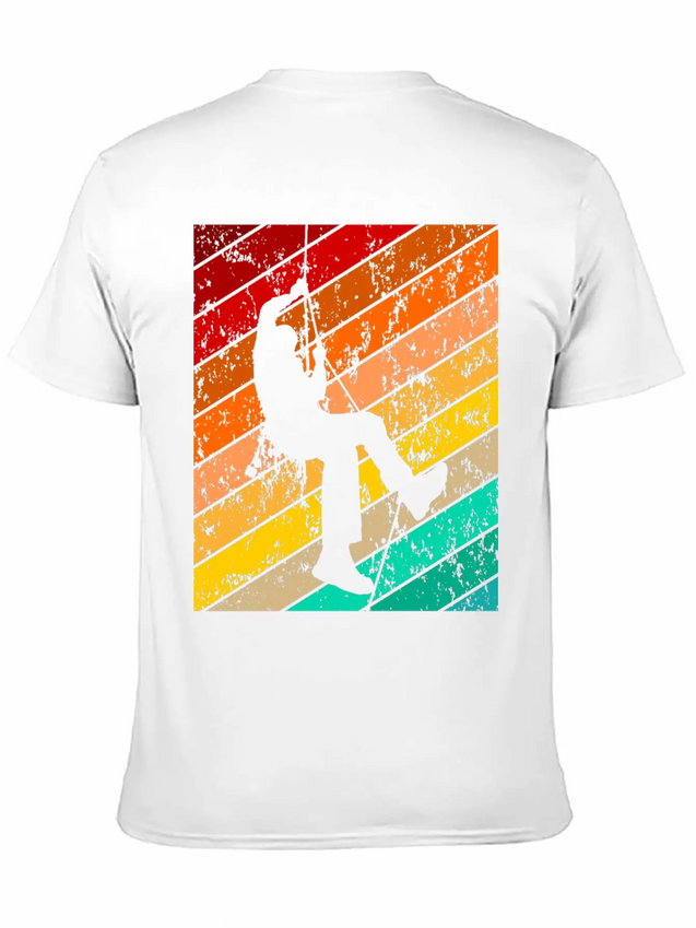 Mountains Mountaineer Rock Climber Climbing Lightweight Cotton T-Shirt – Daily Comfort Graphic Shirt