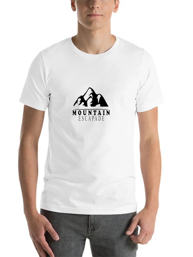 Mountains, Snow And Adventures Lightweight Cotton T-Shirt – Daily Comfort Graphic Shirt