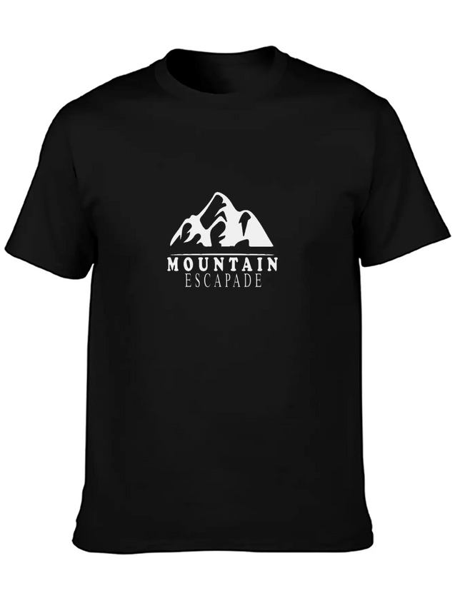 Mountains, Snow And Adventures Lightweight Cotton T-Shirt – Daily Comfort Graphic Shirt
