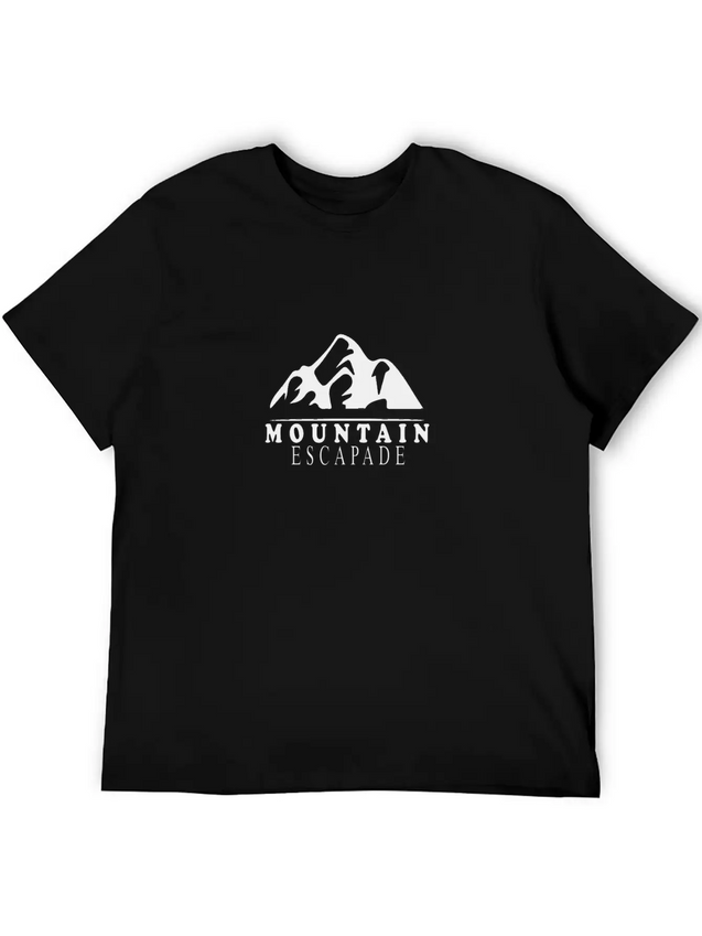 Mountains, Snow And Adventures Lightweight Cotton T-Shirt – Daily Comfort Graphic Shirt