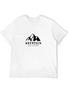 Mountains, Snow And Adventures Lightweight Cotton T-Shirt – Daily Comfort Graphic Shirt