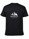Mountains, Snow And Adventures Lightweight Cotton T-Shirt – Daily Comfort Graphic Shirt