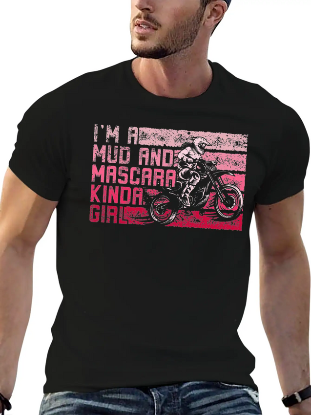 Muddy Dirty Girl Mud Love Gifts Mud And Mascara Lightweight Cotton T-Shirt – Daily Comfort Graphic Shirt