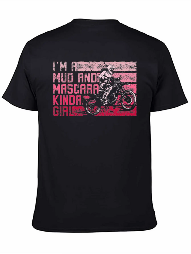 Muddy Dirty Girl Mud Love Gifts Mud And Mascara Lightweight Cotton T-Shirt – Daily Comfort Graphic Shirt
