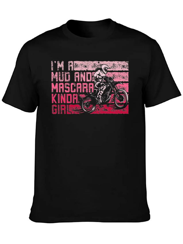 Muddy Dirty Girl Mud Love Gifts Mud And Mascara Lightweight Cotton T-Shirt – Daily Comfort Graphic Shirt