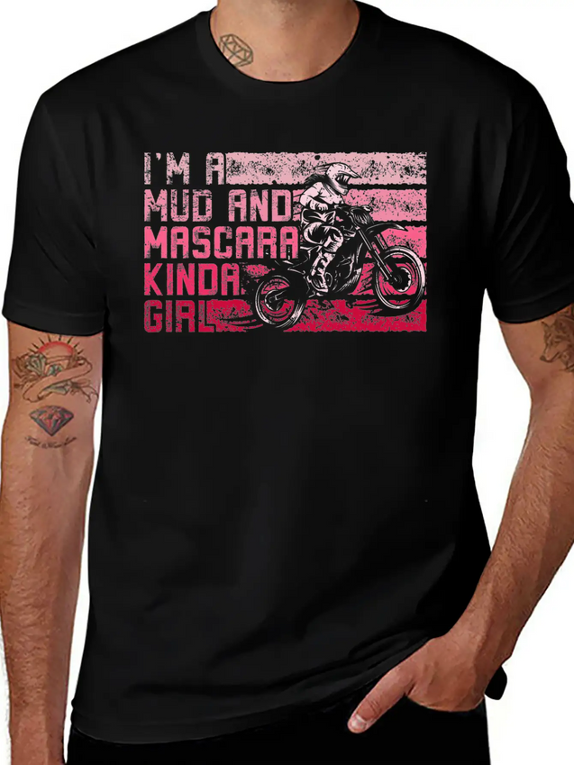 Muddy Dirty Girl Mud Love Gifts Mud And Mascara Lightweight Cotton T-Shirt – Daily Comfort Graphic Shirt