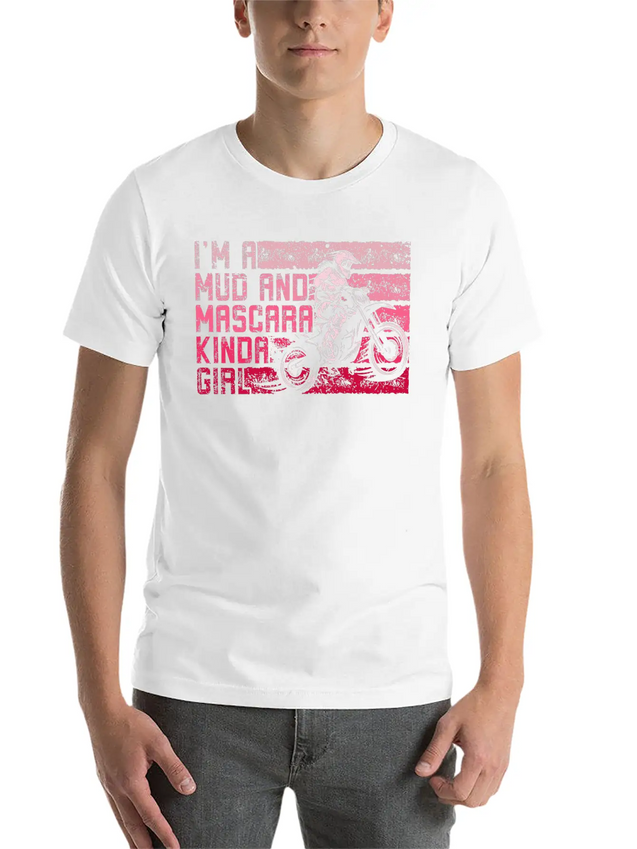 Muddy Dirty Girl Mud Love Gifts Mud And Mascara Lightweight Cotton T-Shirt – Daily Comfort Graphic Shirt