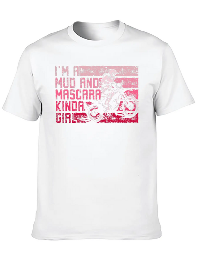 Muddy Dirty Girl Mud Love Gifts Mud And Mascara Lightweight Cotton T-Shirt – Daily Comfort Graphic Shirt