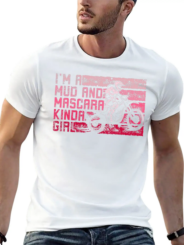 Muddy Dirty Girl Mud Love Gifts Mud And Mascara Lightweight Cotton T-Shirt – Daily Comfort Graphic Shirt