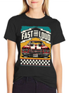 Muscle Classic Club - Classic Muscle Car Lightweight Cotton T-Shirt – Daily Comfort Graphic Shirt