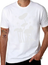 Mushroomswhite Lightweight Cotton T-Shirt – Daily Comfort Graphic Shirt
