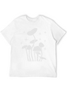 Mushroomswhite Lightweight Cotton T-Shirt – Daily Comfort Graphic Shirt