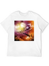 Music, Cute Dancing Fairys On A Piano Lightweight Cotton T-Shirt – Daily Comfort Graphic Shirt