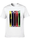 Music Is My Love Language - Funny Music Qoutes Lightweight Cotton T-Shirt – Daily Comfort Graphic Shirt
