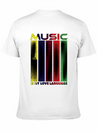 Music Is My Love Language - Funny Music Qoutes Lightweight Cotton T-Shirt – Daily Comfort Graphic Shirt