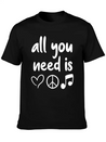 Music Lightweight Cotton T-Shirt – Daily Comfort Graphic Shirt
