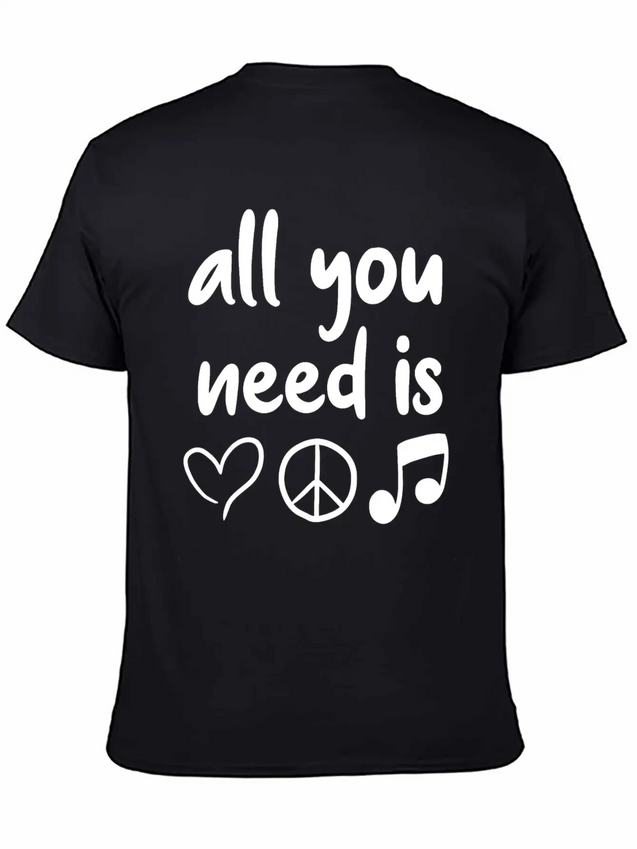 Music Lightweight Cotton T-Shirt – Daily Comfort Graphic Shirt
