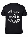 Music Lightweight Cotton T-Shirt – Daily Comfort Graphic Shirt