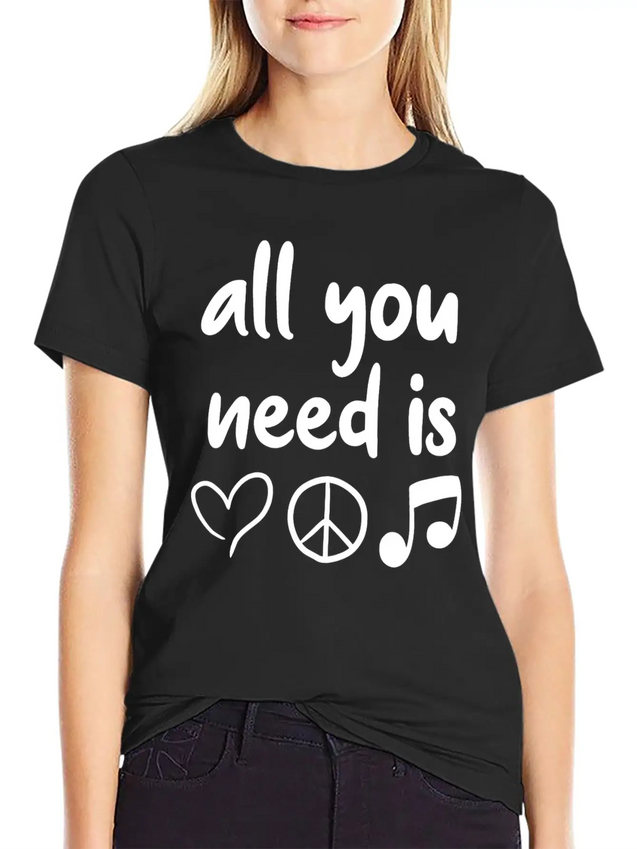 Music Lightweight Cotton T-Shirt – Daily Comfort Graphic Shirt