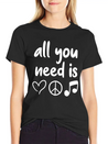 Music Lightweight Cotton T-Shirt – Daily Comfort Graphic Shirt